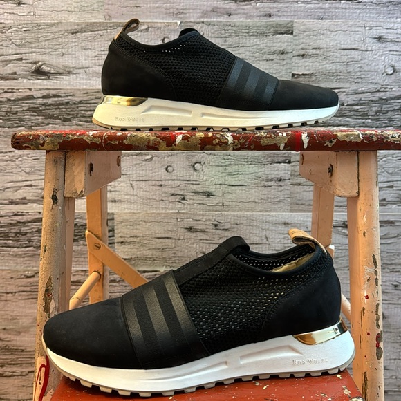 Ron White Black Zahara Sneaker Size 37 - Picture 3 of 14